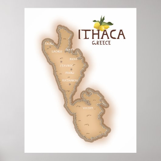 ithaca griekenland poster (Voorkant)