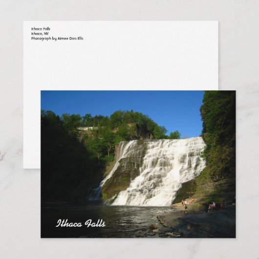 Ithaca-Herfsten Briefkaart (Voorkant / Achterkant)