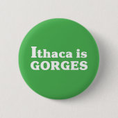 Ithaca is Gorges Ronde Button 5,7 Cm (Voorkant)
