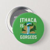 ithaca is gorges ronde button 7,6 cm (Voorkant /achterkant)
