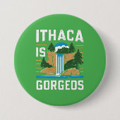 ithaca is gorges  ronde button 7,6 cm (Voorkant)