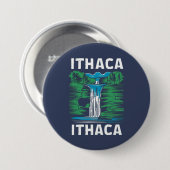 Ithaca is Gorges Ronde Button 7,6 Cm (Voorkant /achterkant)