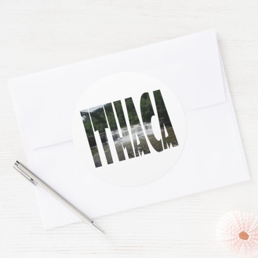 Ithaca is Gorges Ronde Sticker (Envelop)
