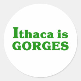 Ithaca is Gorges Ronde Sticker