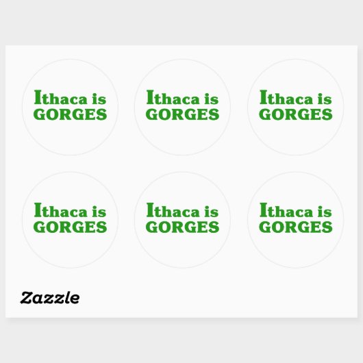 Ithaca is Gorges Ronde Sticker (Vel)