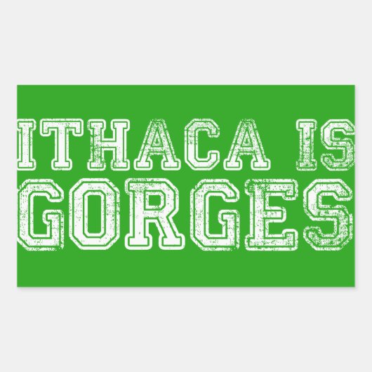 ITHACA IS GORGES STICKER (Voorkant)