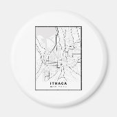 Ithaca-kaart Magneet (Voorkant)