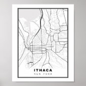Ithaca-kaart Poster (Voorkant)