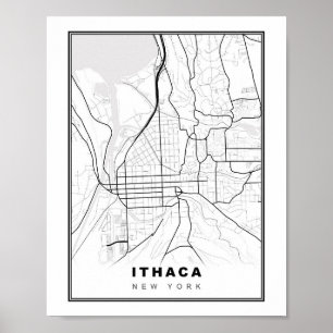Ithaca-kaart Poster