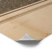 Ithaca New York 1882 Antiek panoramische kaart Poster (Hoek)