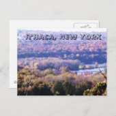 ITHACA, NEW YORK briefkaart (Voorkant / Achterkant)