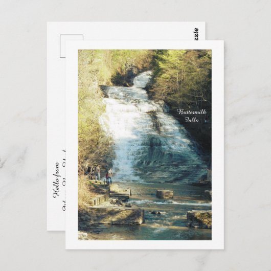 ITHACA NEW YORK BUTTERMILK FALLS BRIEFKAART (Voorkant / Achterkant)