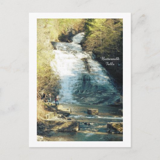 ITHACA NEW YORK BUTTERMILK FALLS BRIEFKAART (Voorkant)
