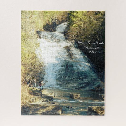ITHACA NEW YORK BUTTERMILK WATerval  Legpuzzel (Verticaal)