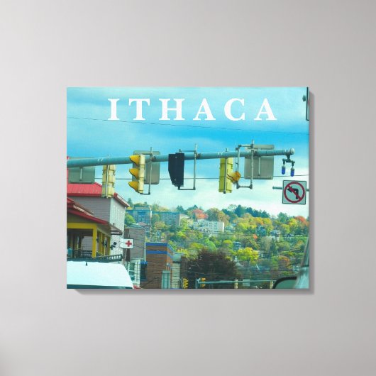 ITHACA NEW YORK CANVAS AFDRUK (Voorkant)