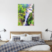 ITHACA NEW YORK CASCADILA GORGE CANVAS AFDRUK (Insitu (Slaapkamer))