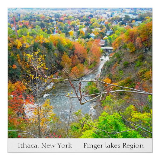 ITHACA NEW YORK FINGER LAKES REGION poster (Voorkant)