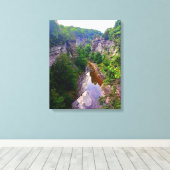 ITHACA NEW YORK GORGE CANVAS AFDRUK (Insitu (Houten vloer))