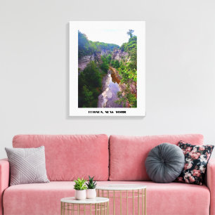 ITHACA NEW YORK GORGE CANVAS AFDRUK
