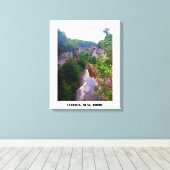 ITHACA NEW YORK GORGE CANVAS AFDRUK (Insitu (Houten vloer))