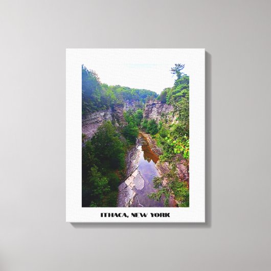ITHACA NEW YORK GORGE CANVAS AFDRUK (Voorkant)