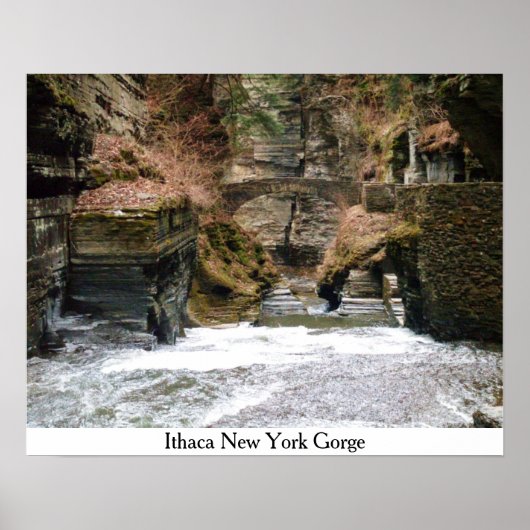 ITHACA NEW YORK GORGE Poster (Voorkant)