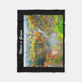 ITHACA NEW YORK KLOOF FLEECE DEKEN (Voorkant)