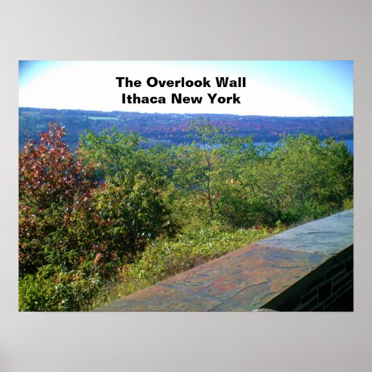 ITHACA NEW YORK OVERLOOK WALL POSTER (Voorkant)