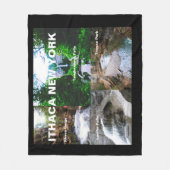 ITHACA NEW YORK PARKS fleece deken (Voorkant)