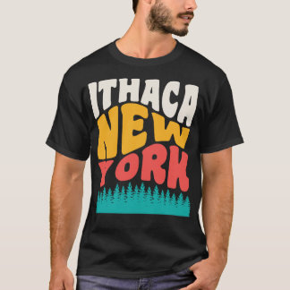 Ithaca New York State Parken Wandelen Camping T-shirt