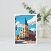 Ithaca New York Travel Illustratie Briefkaart (Staand voorkant)