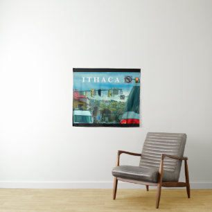 ITHACA NEW YORK WANDKLEED