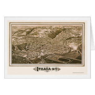 Ithaca, NY Panoramic Map - 1882
