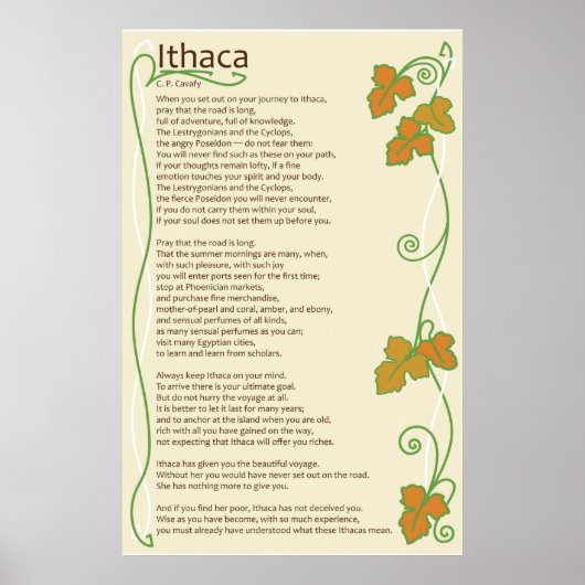 Ithaca Poster (Voorkant)