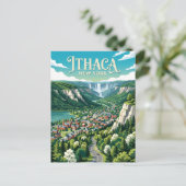 Ithaca USA Briefkaart (Staand voorkant)