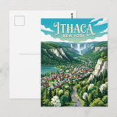 Ithaca USA Briefkaart (Voorkant / Achterkant)