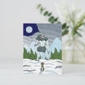 Ithaqua Weird Horror Kunst Briefkaart (Staand voorkant)