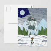 Ithaqua Weird Horror Kunst Briefkaart (Voorkant / Achterkant)
