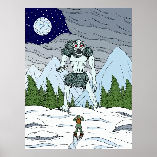 Ithaqua Weird Horror Kunst Poster (Voorkant)