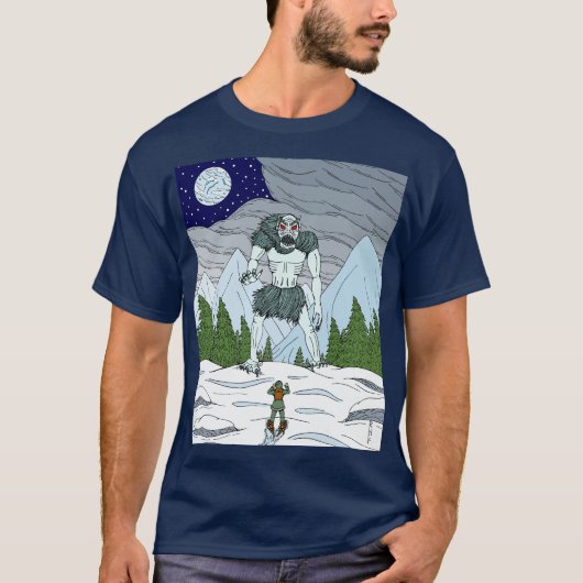 Ithaqua Weird Horror Kunst T-shirt (Voorkant)