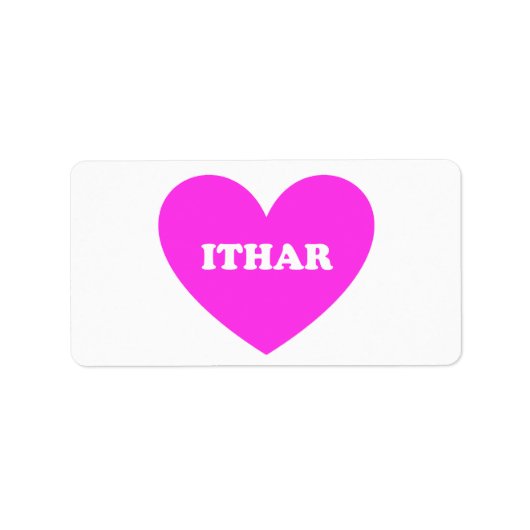 Ithar Etiket (Voorkant)