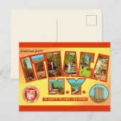  Ithica New York Groet Briefkaart (Voorkant / Achterkant)