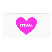 Itidal Etiket (Voorkant)