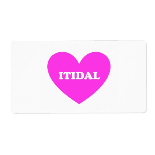 Itidal Etiket (Voorkant)