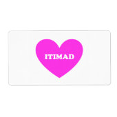 Itimad Etiket (Voorkant)