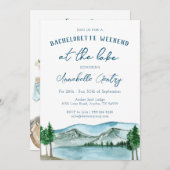 Itinerary Invitation meer van het met het Bachelor Kaart (Voorkant / Achterkant)