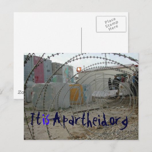 itisapartheid.org Post-kaart Briefkaart (Voorkant / Achterkant)