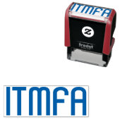 ITMFA (Impeach the...) rubberen stempel (In situ)