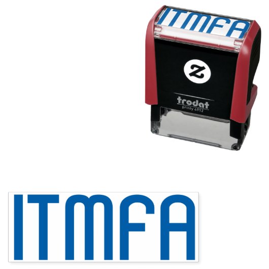 ITMFA (Impeach the...) rubberen stempel (In situ)