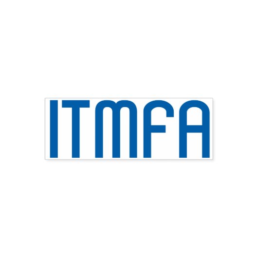 ITMFA (Impeach the...) rubberen stempel (Design)